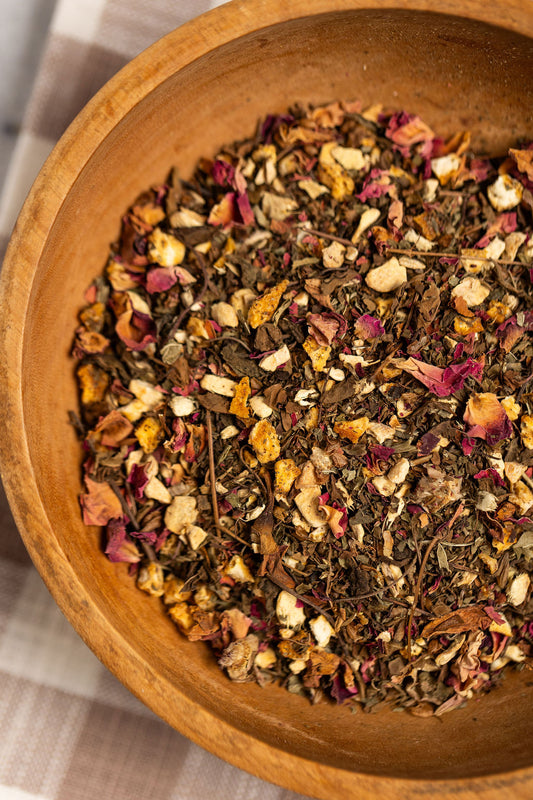 Steady + Clear | Herbal Tea for Focus & Mental Clarity (Caffeine-Free)