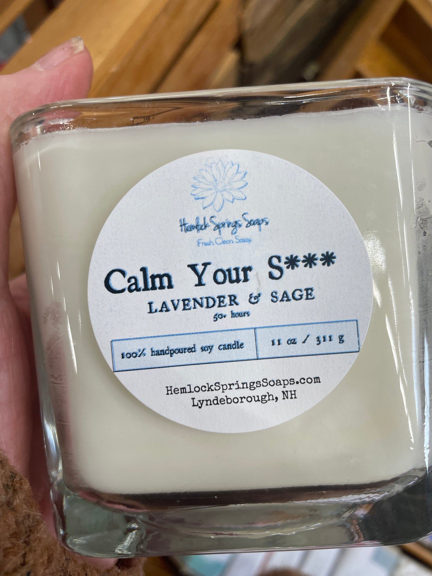 Calm Your Sh*t Candle | Lavender & Sage Soy Candle