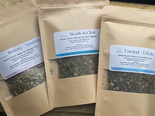 Daily Reset Tea Trio | Herbal Tea Bundle for Calm, Energy & Focus