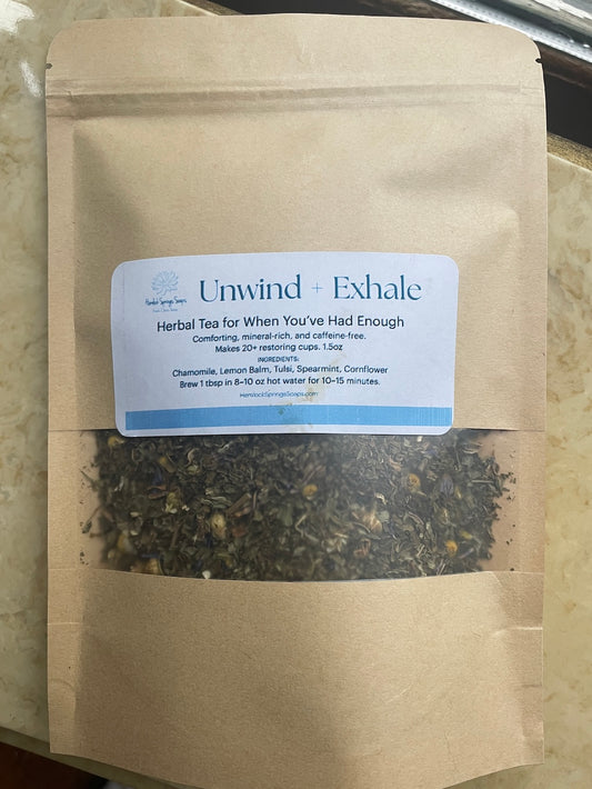 Unwind + Exhale | Calming Herbal Tea for Relaxation & Sleep Support