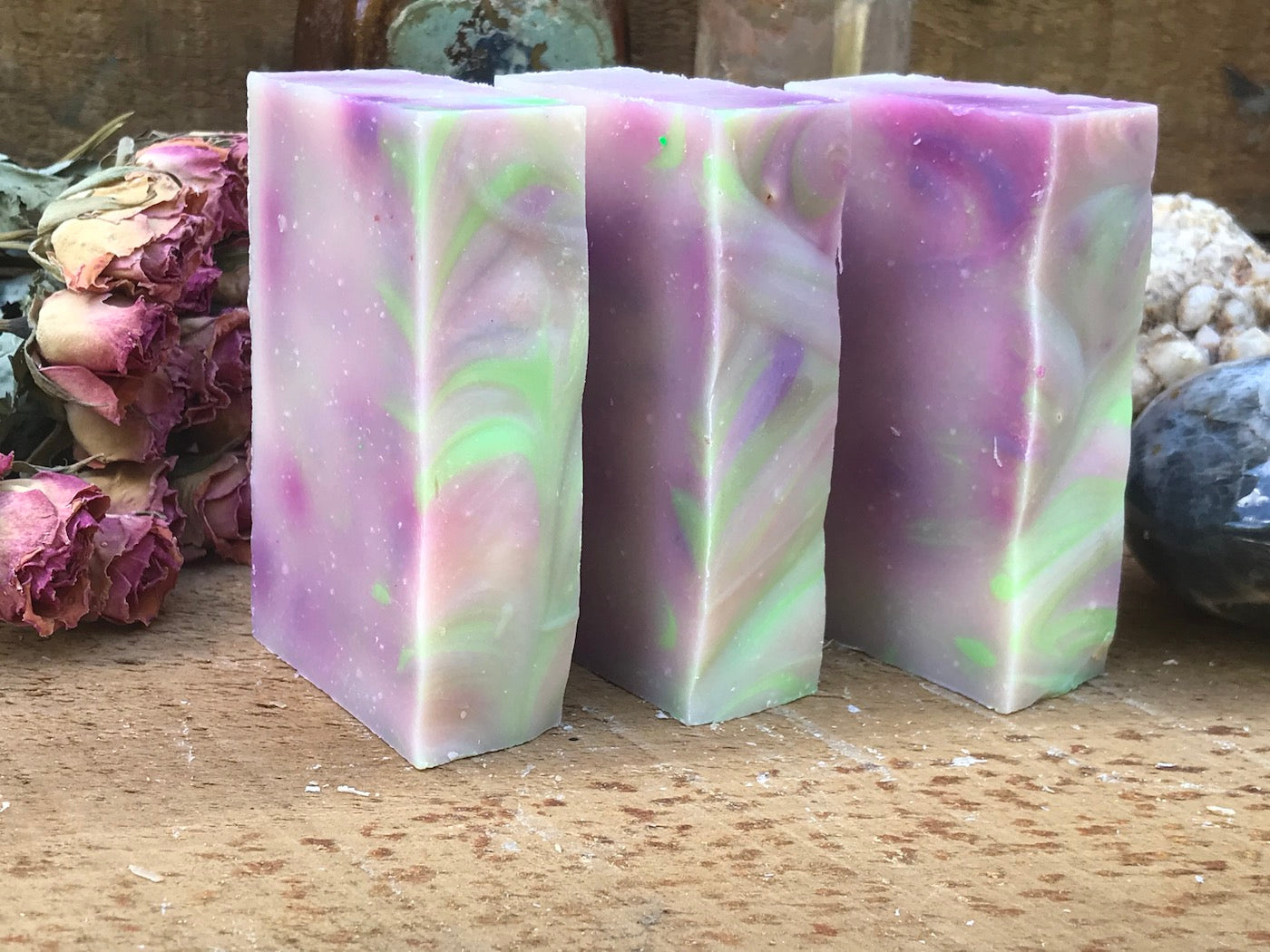 Purple Blackberry Flower Candle - Soap Queen